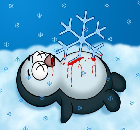труп пигвина убитого снежинкой