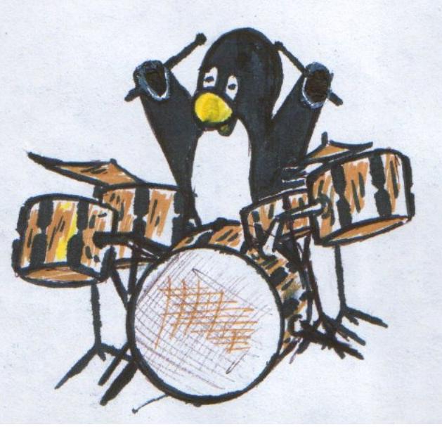 барабанщик пингвин